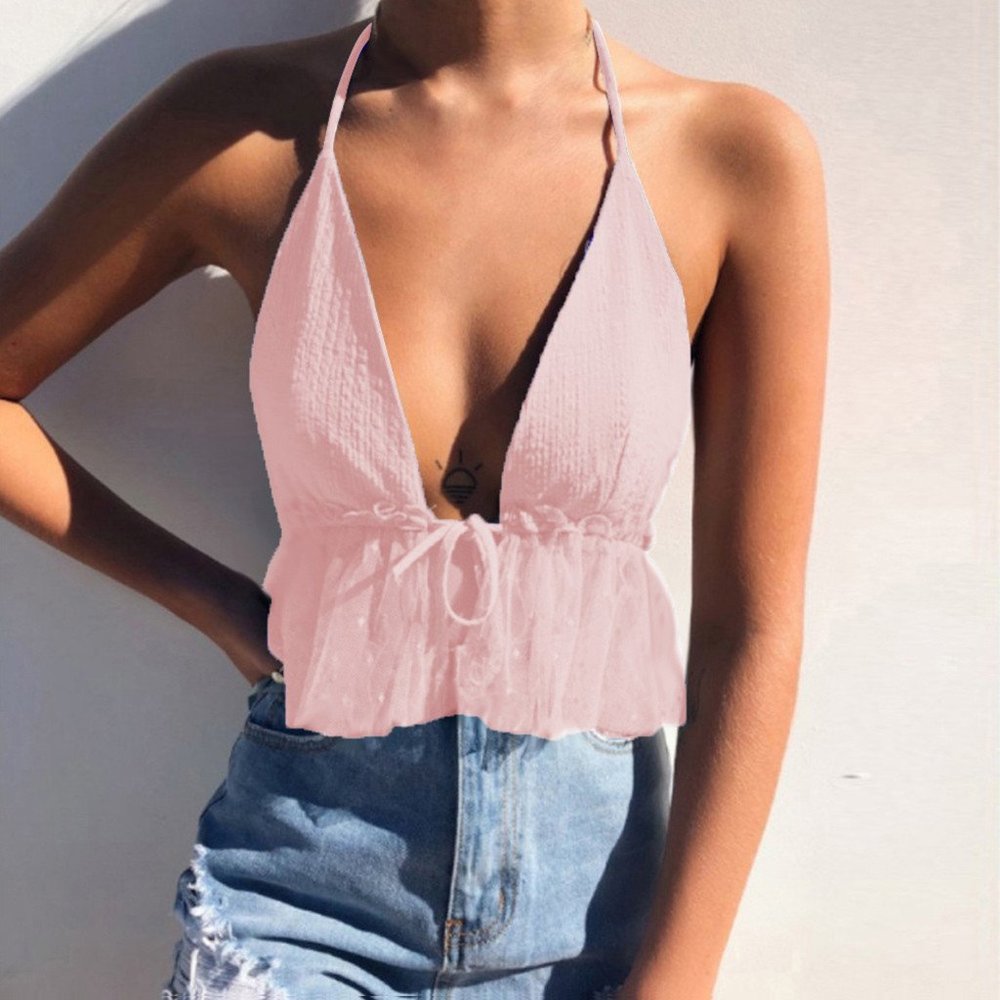 LIGHT PINK tie tank